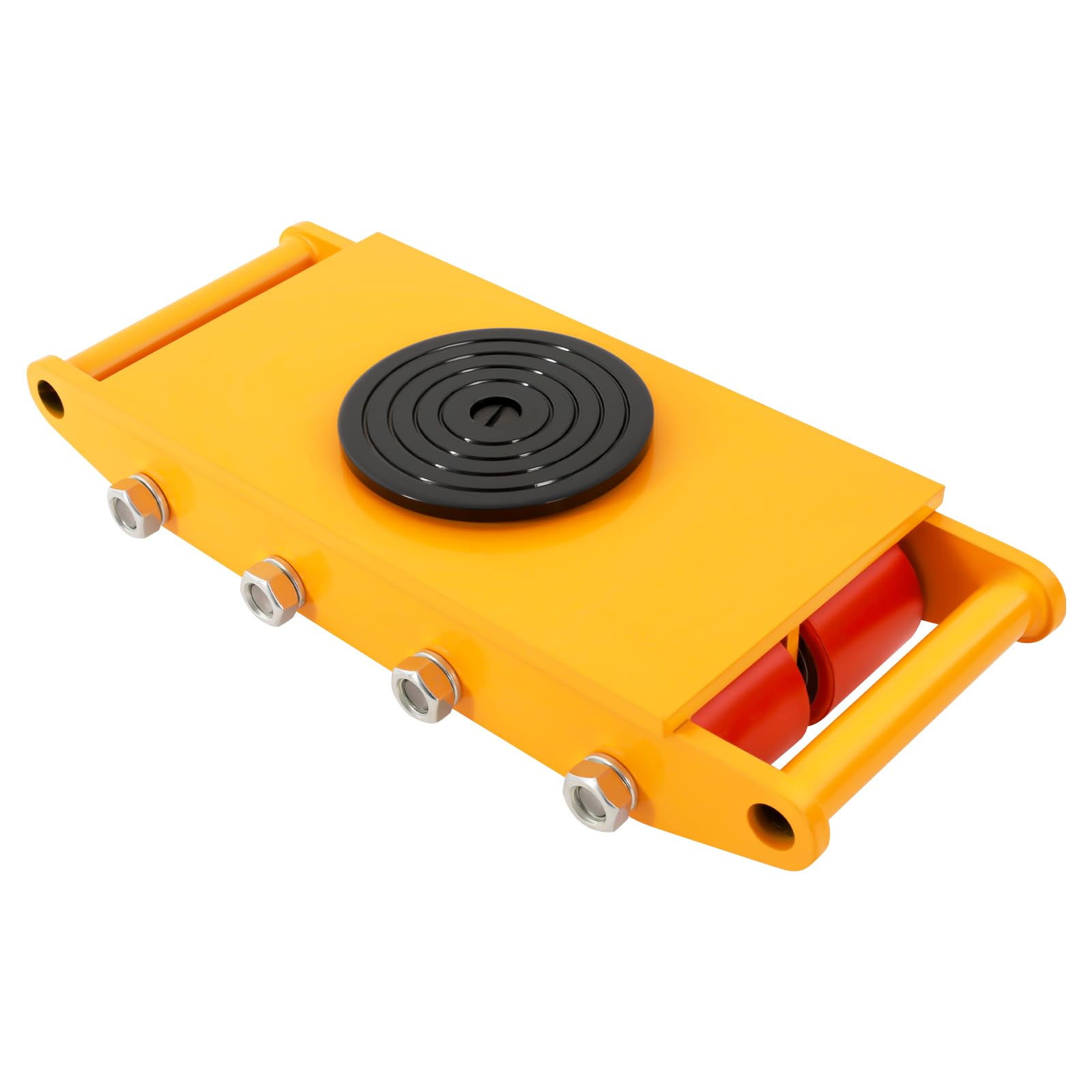 Machinery Mover, 12T Machinery Skate Dolly, con tapa de rotación de 360°, patines para equipos de transporte industriales, transporte de maquinaria pesada y electrodomésticos