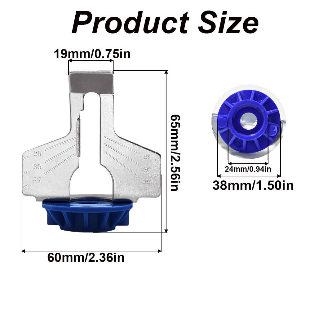 SEIWEI 2PCS Sharpening Attachment Kit, For Sharpening Outdoor Gardening Tools, Chainsaws, and Home DIY Projects(Blue)