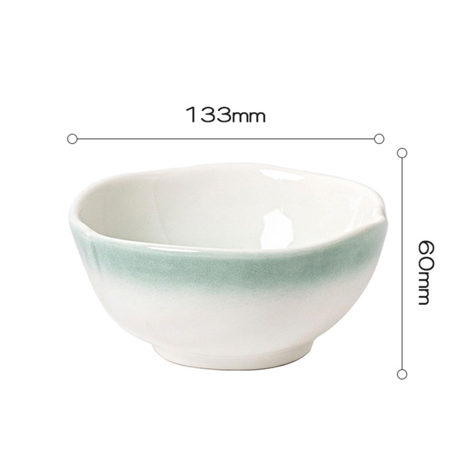 Juego de 4 cuencos de cerámica de 12 oz para postres, arroz o cereales