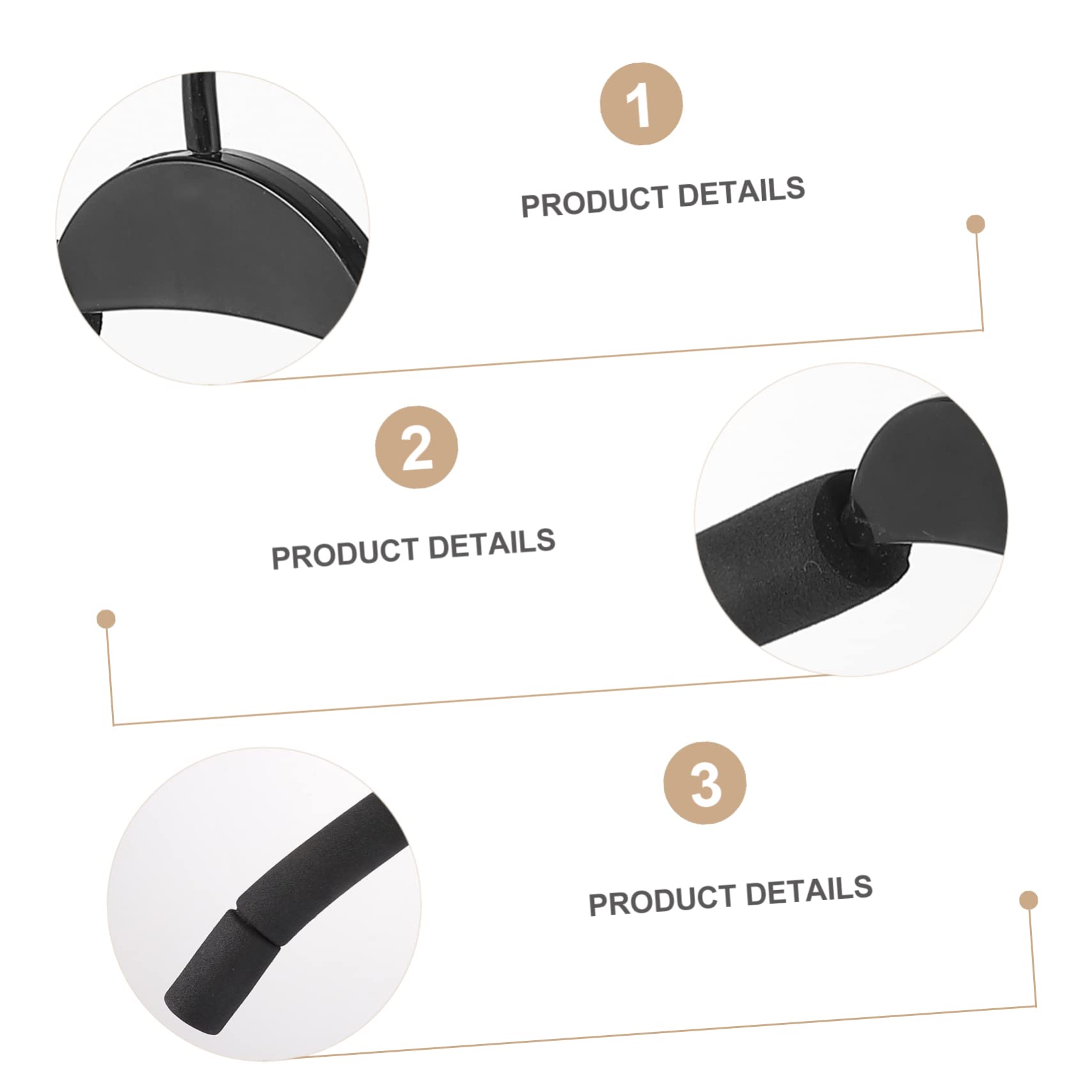 Cabilock 10pcs Hanger Pants Rack Sponge Suit Hangers Space Saving Hanger Multi Hanger Multi Function Pants Rack Soft Pants Hangers Non Cell Phone Bell Charm Home Pants Hangers Black Plastic