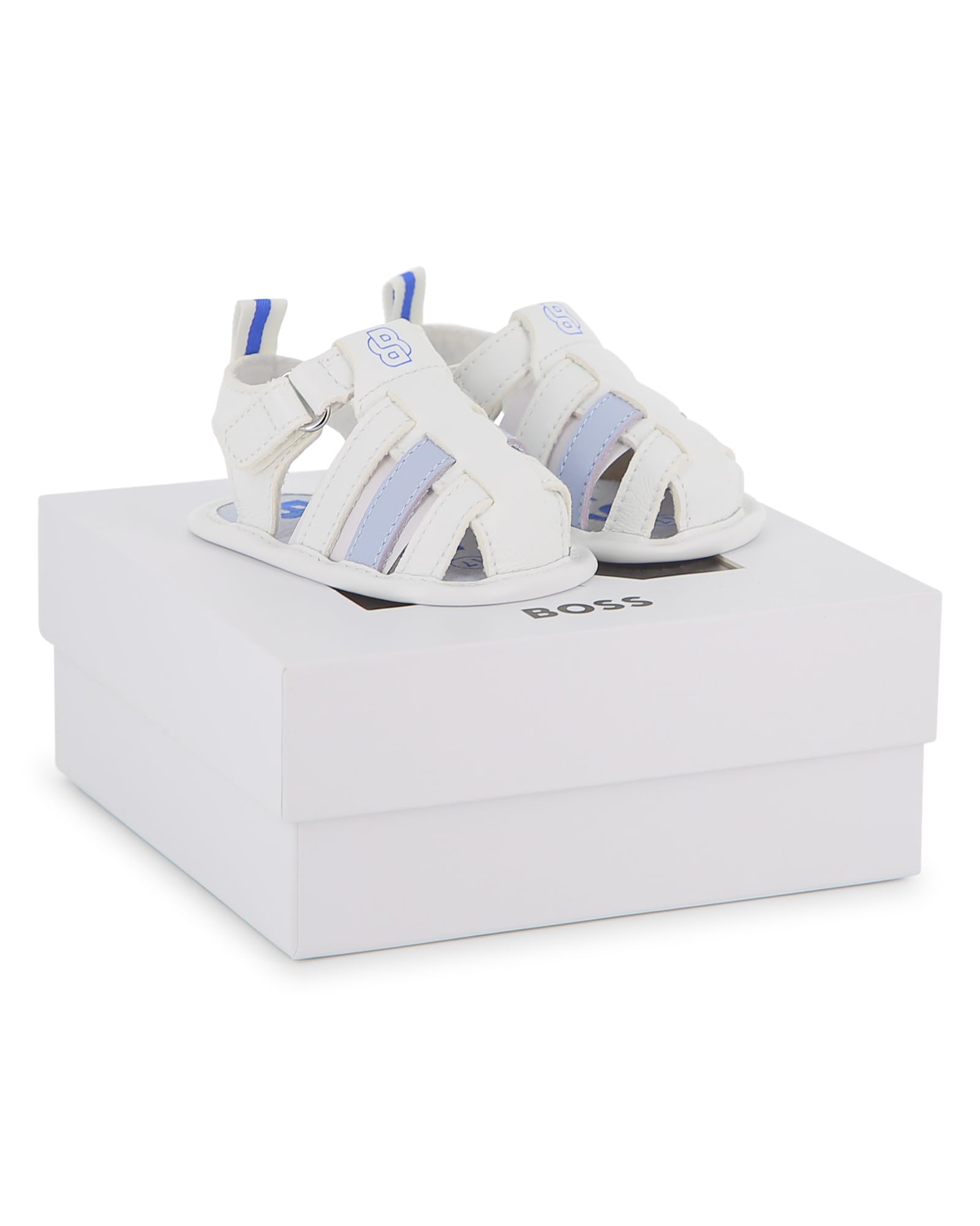 BOSS Sandali Neonato, Blu, 17