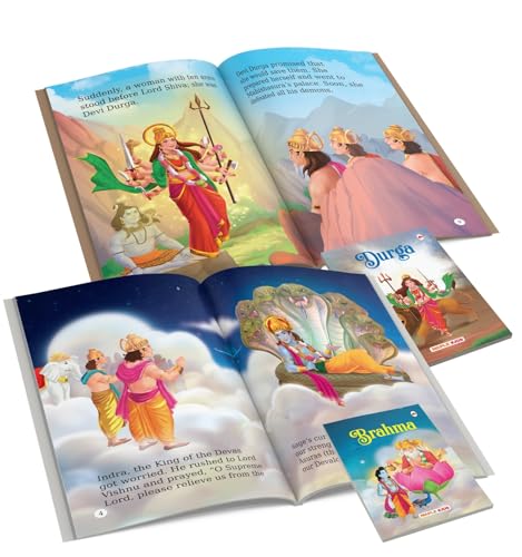 Image of Story Books for Kids (Set of 10 Books) - Mythology Stories for Children - Brahma, Durga, Bhakta Prahlad, Luv-Kush, Shiva, Tirupati Balaji, Vishnu, ... Stories - Read Aloud to Infants, Toddlers