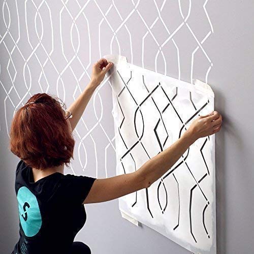 STENCILIT Moorish Trellis Large Wall Stencil For Painting - XL 24"x27.5" - Lattice