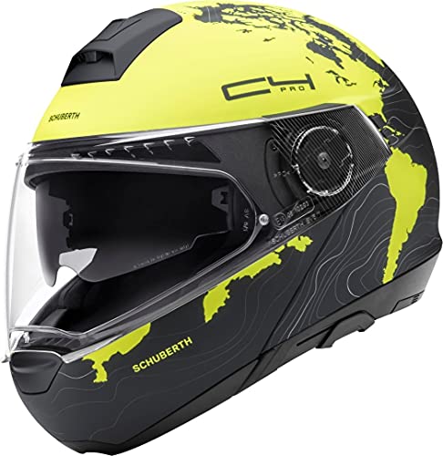 Schuberth 4547419360 C4 Pro - Casco per Moto Unisex - Adulto, Giallo (Magnitudo Yellow Mat), 53 (XS), 1 Pezzo