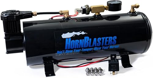 Miniatura 3 de HornBlasters Kit de bocina de aire Rhino - 3 trompetas - Sonido enorme