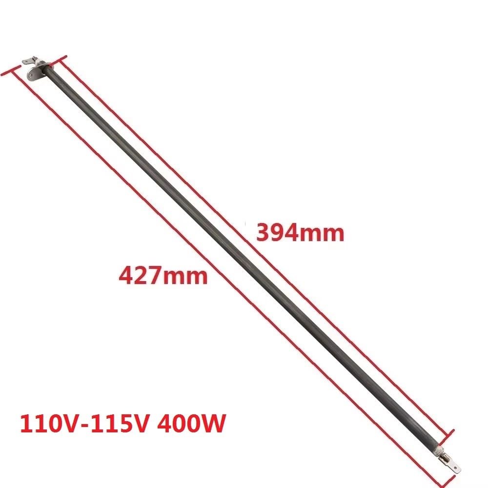 2 elementy grzejne do piekarnika elektrycznego 110V-115 V 300-500 W, rura prosta z blachy ze stali nierdzewnej SUS304 (400W)