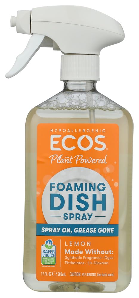 ECOS Lemon Foaming Dish Spray 17 FZ