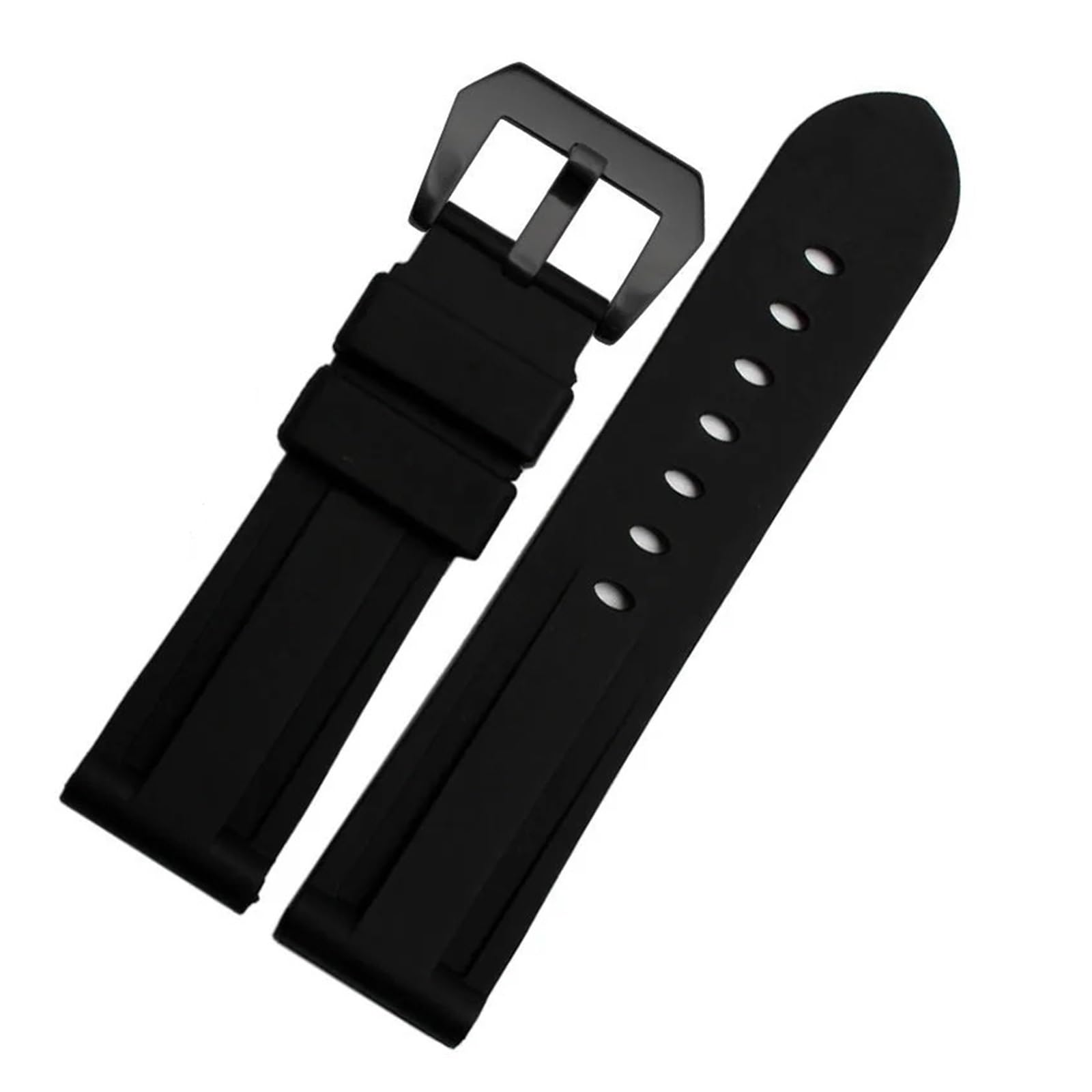 Compatible avec WatchBand 22 mm 24 mm 26 mm Camouflage Noir Camouflage Green Watch Band étanche Silicone Slicone en Acier