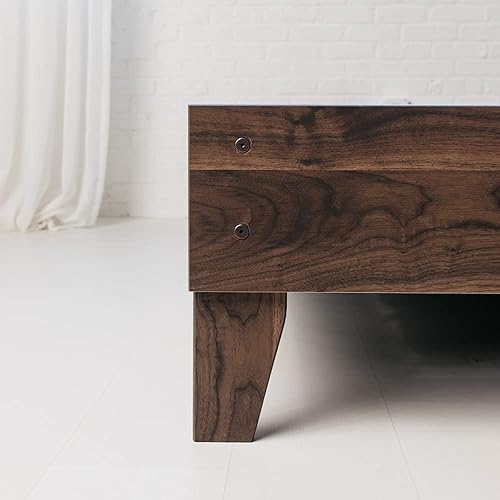 Miniatura 46 de Signature Design by Ashley - Base de cama con plataforma de granja casual Shawburn, tamaño matrimonial, cal desgastada Encalar,Gris (rustic