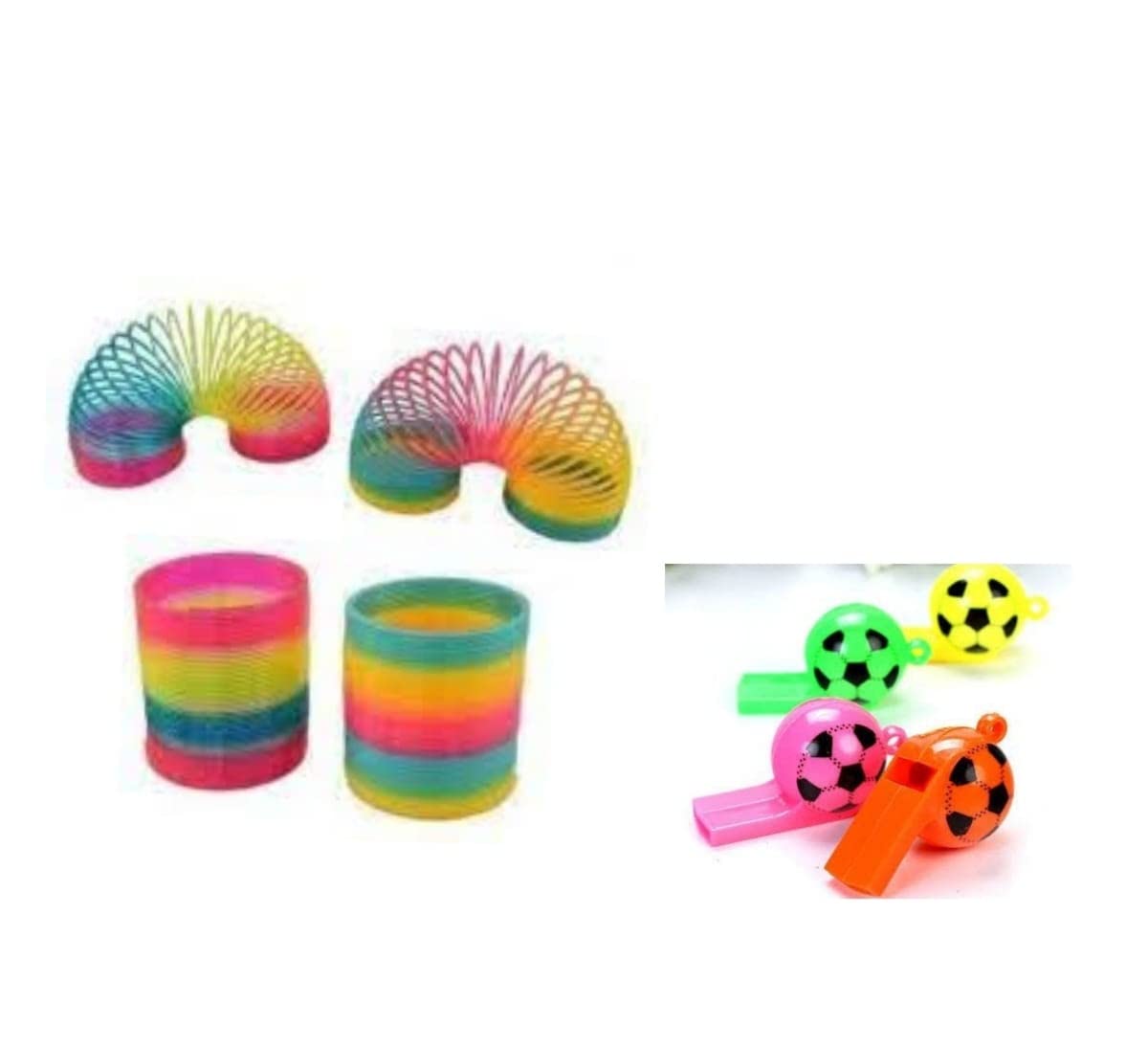 Yooko 2pcs Rainbow Magic Spring Fun Playing Set Slinky Spring