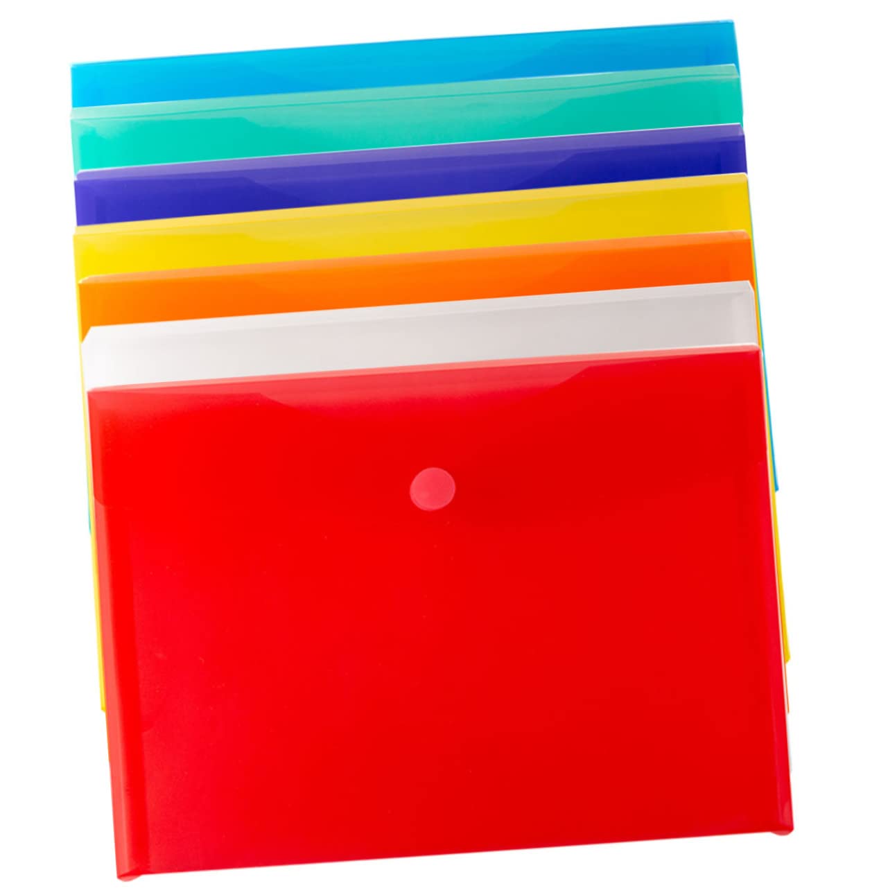 NUOBESTY 3 Set Di Cartelle Portadocumenti Sospese Con Bottone A Pressione in Plastica Formato A4 Per Ricevute Organizer Per Cartelle Portadocumenti Da Ufficio Facili Da Usare 7 Pezzi*3