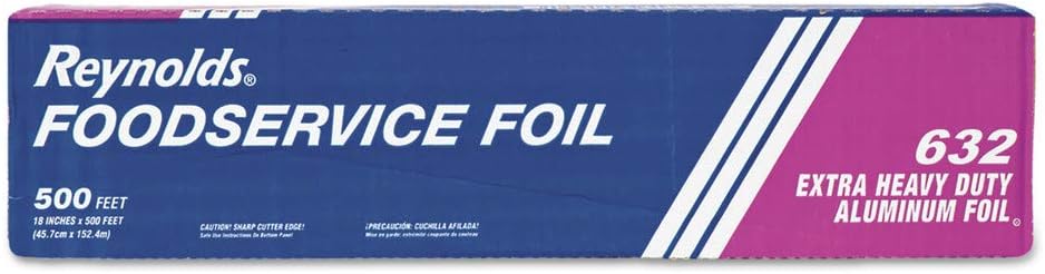 Reynolds 632 Extra Heavy Duty Aluminum Foil Roll 18"x500