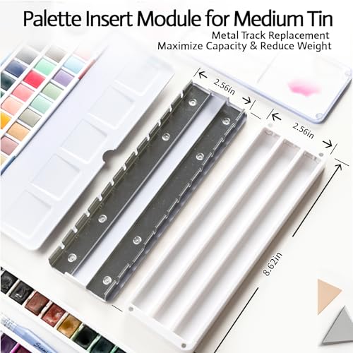 SEAMIART Magnetic Stackable Empty Watercolor Paint Palette Box with Lid by SEAMIART - Used condition - Image 5