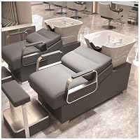 Lavatesta con Richiudibile, Salone Parrucchiere Barbieri,Stazione di Lavaggio per Capelli con Lavandino da Salone, Centro Estetico, Massaggi, Parrucchiere,N