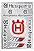 Motorrad und Bike Dekoration Aufkleber Aufkleber Promo-Set von Größen, Vinyl für Indoor/Outdoor-Anwendungen, einzeln vom Blatt entfernt Husqvarna - 13 stickers