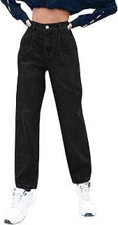Amazon.com: Black High Waisted Mom Jeans