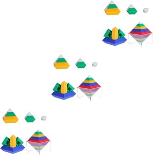 TOYANDONA 3 Conjuntos De Blocos De Madeira Brinquedos Infantis Brinquedos Para Bebês Brinquedos Esportivos Blocos De Brinquedo 3D Widgets De Brinquedo Cerebral Para Crianças Equilíbrio De