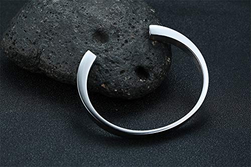 Vnox Personalized Customized Memorial Ash Keepsake Urn Bracelet Cuff Bangle For Ashes Holder,Cremation Jewelry #TOP3