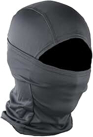 Touca Ninja Balaclava Articulada Profissional Resistente Frio Proteção Uv50 Multifuncional Respirável (BR, Alfa, Único, P, Cinza)