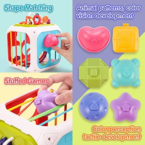 Qizebaby Montessori Toys for Babies 03612 Months，Baby Stacking Toys
