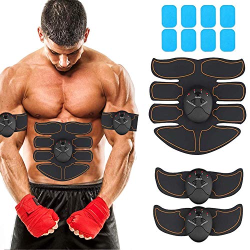 Jojomoon Muscle Toner Abs Training Workout Belt Body Abdominal Toning Gear Waist Trimmer Ab Workouts Intelligent Wireless Fitness Apparatus For Men Women Abdomen/Arm/Leg Home Office Exercise #TOP4