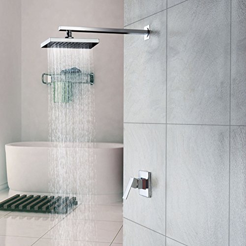 Lightinthebox Shower Head High Pressure Wall Mount Rainfall Shower Head Rain Shower System 8 Inch Square Brass - Thumbnail 3