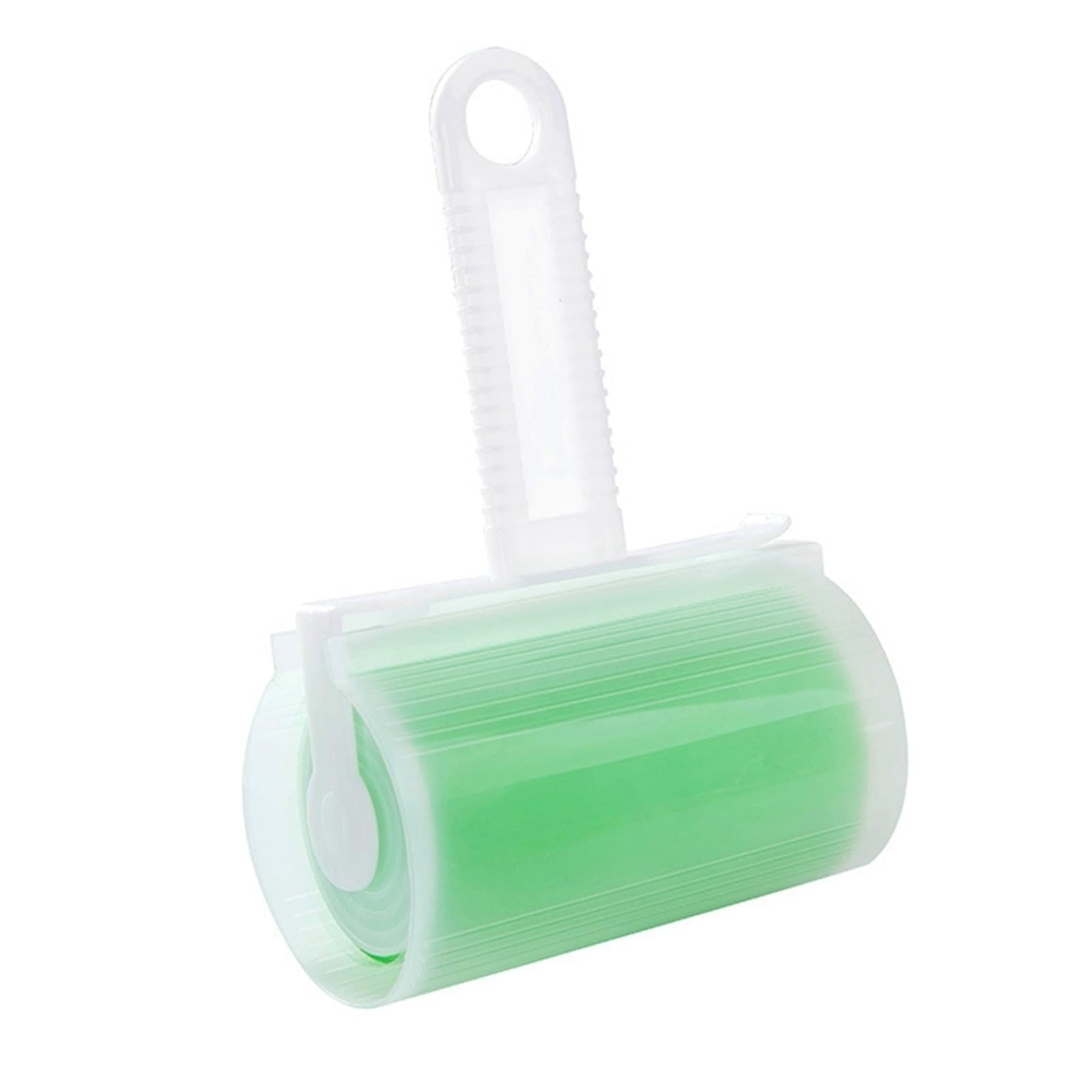 Lint roller Washable Clothes Hair Sticky Roller Reusable Portable Home Clean(Green with cover)