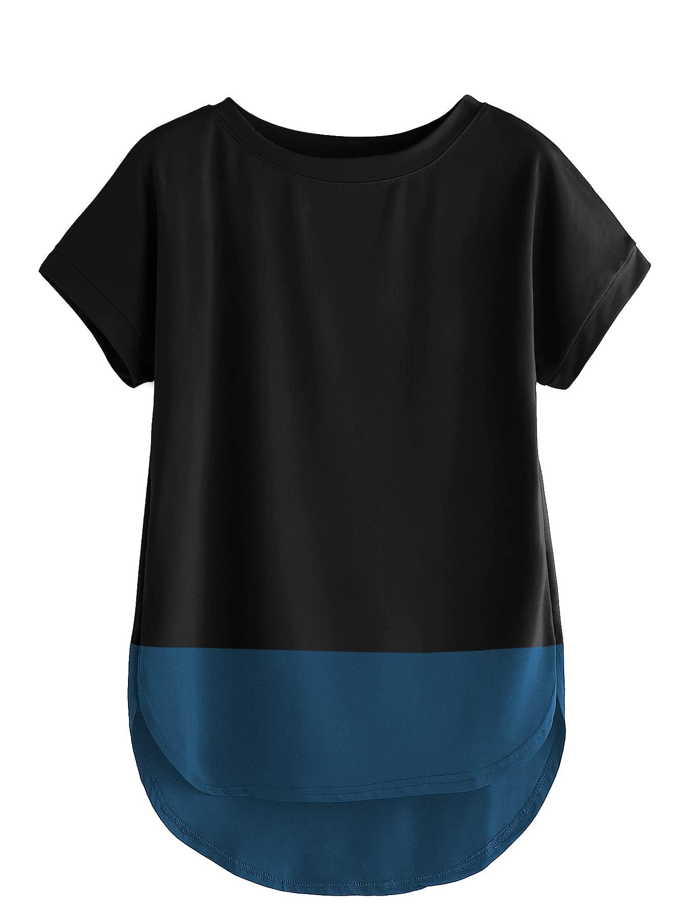 FabricornCombo of Plain Color Stylish Up and Down Cotton Tshirt for Women