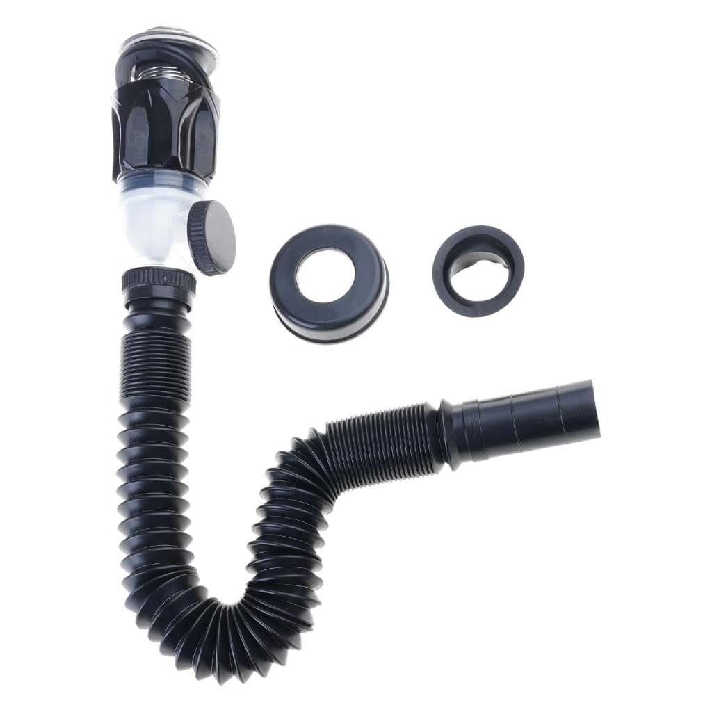 Elnwnnkc Kitchen Sink Drain Pipe Flexible Stretchable Strainer Pipelines Washbasin Anticlogging Sink Strainer