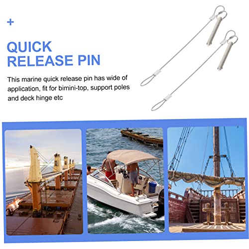 TEHAUX 6 Peças Pino De Liberação Rápida Pino De Perda De Corda Liberação Rápida Do Bloqueio De Liber