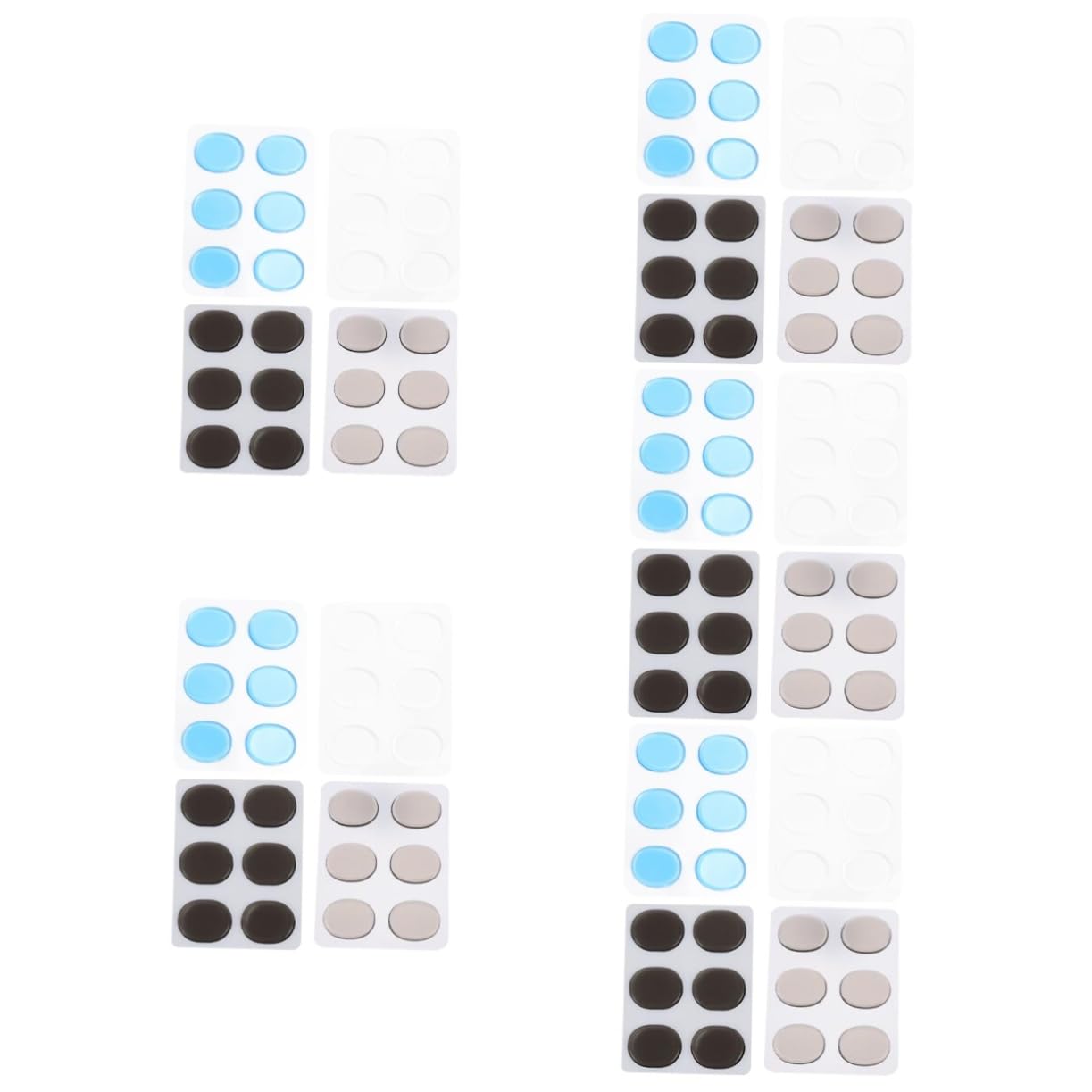 HEMOTON 5 Set Di Smorzatori Per Batteria in Silicone Autoadesivi Cuscinetti Per Rullante Adesivi Per Sordina Controllo Del Volume Per Esercitarsi 4 Fogli * 5