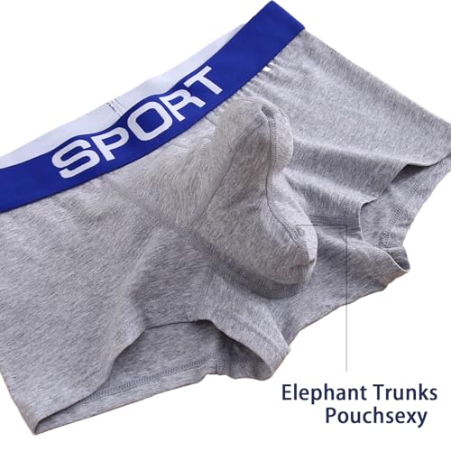 Mens Cotton underwear Bullet separate breathable sexy male elephant trunk boxers elephant Nose Mid waist2