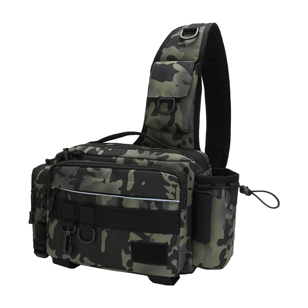 Bolsa para aparejos de pesca compacta para solucionar el transporte de equipo cómodo 2