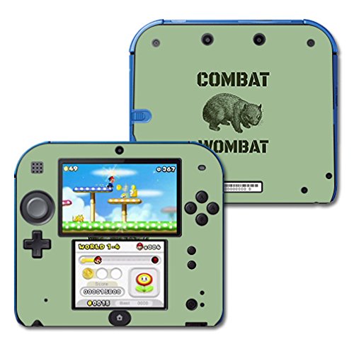 MightySkins Skin Compatible with Nintendo 2DS â€“ Combat Wombat | Protective, Durable, and Unique Vinyl Decal wrap Cover | Easy to Apply, Remove, and Change Styles | Made in The USA