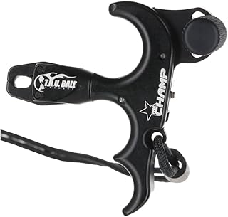 Tru Ball Archery Tru Champ-Standard Jaw- Black, 3 Finger