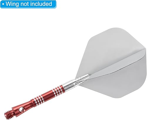 Vista 17 de PATIKIL Eje de dardo, tallos de dardos de aluminio accesorios para punta de acero Rojo