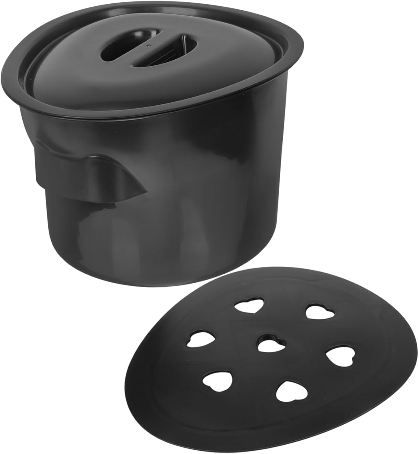 VALICLUD Portable Plastic Chamber Pot with Lid for Elderly Pregnant Women and Disabled – Night Urine Pot for Bedroom Use Urinal Spittoon for Home and Travel