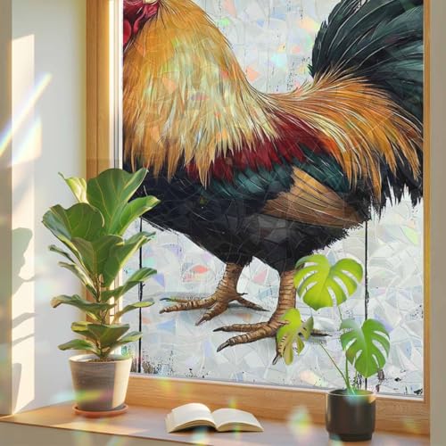 Película decorativa para ventana efecto vitral 3D miniatura 1