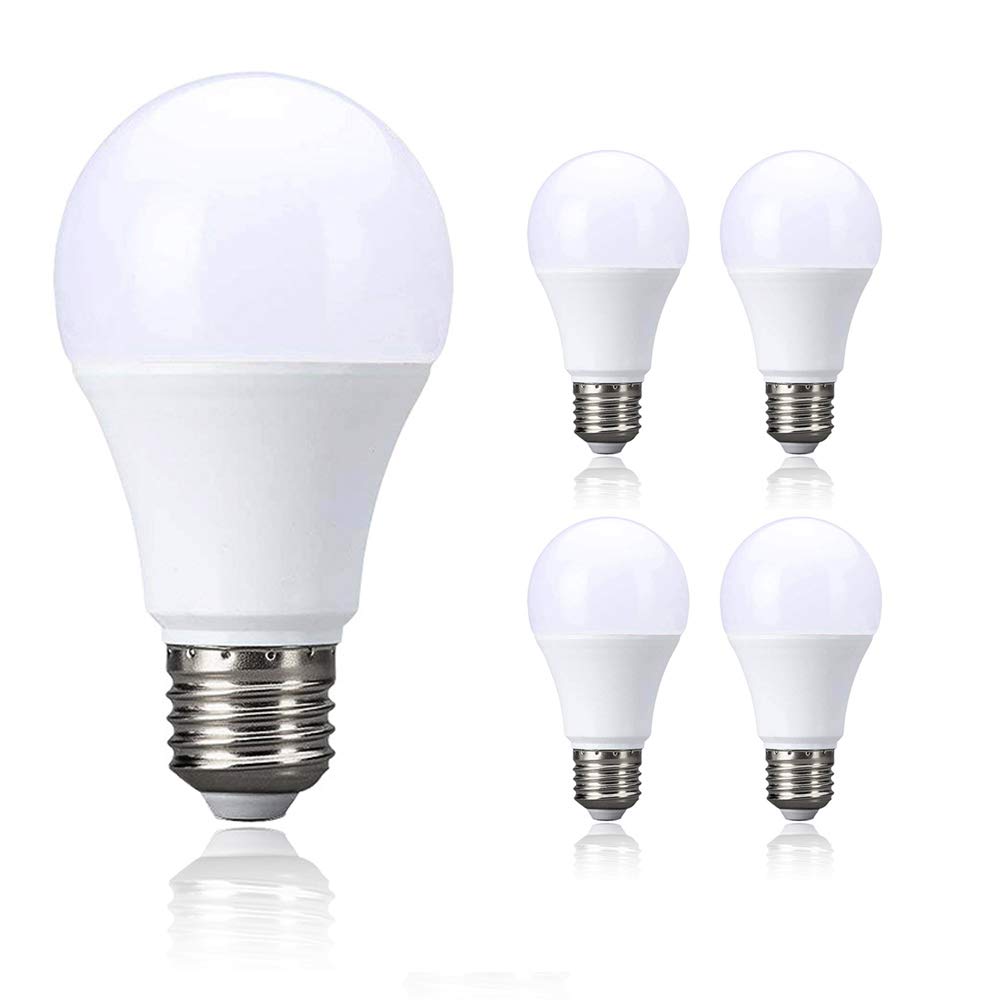 Chao Zan E27 LED Light Bulb 5W (40W Equivalent),450 Lumen 2700-3000K Warm White,Globe Edison Screw Bulb, 270° Beam Angle,Energy Saving, 4 Pack