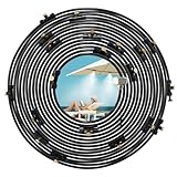 Cureder Misting Cooling System, 26FT (8M) Misting Line + 7 Brass Mist Nozzles + Brass Adapter(3/4") Outdoor Mister for Patio Garden Greenhouse Trampoline for Waterpark