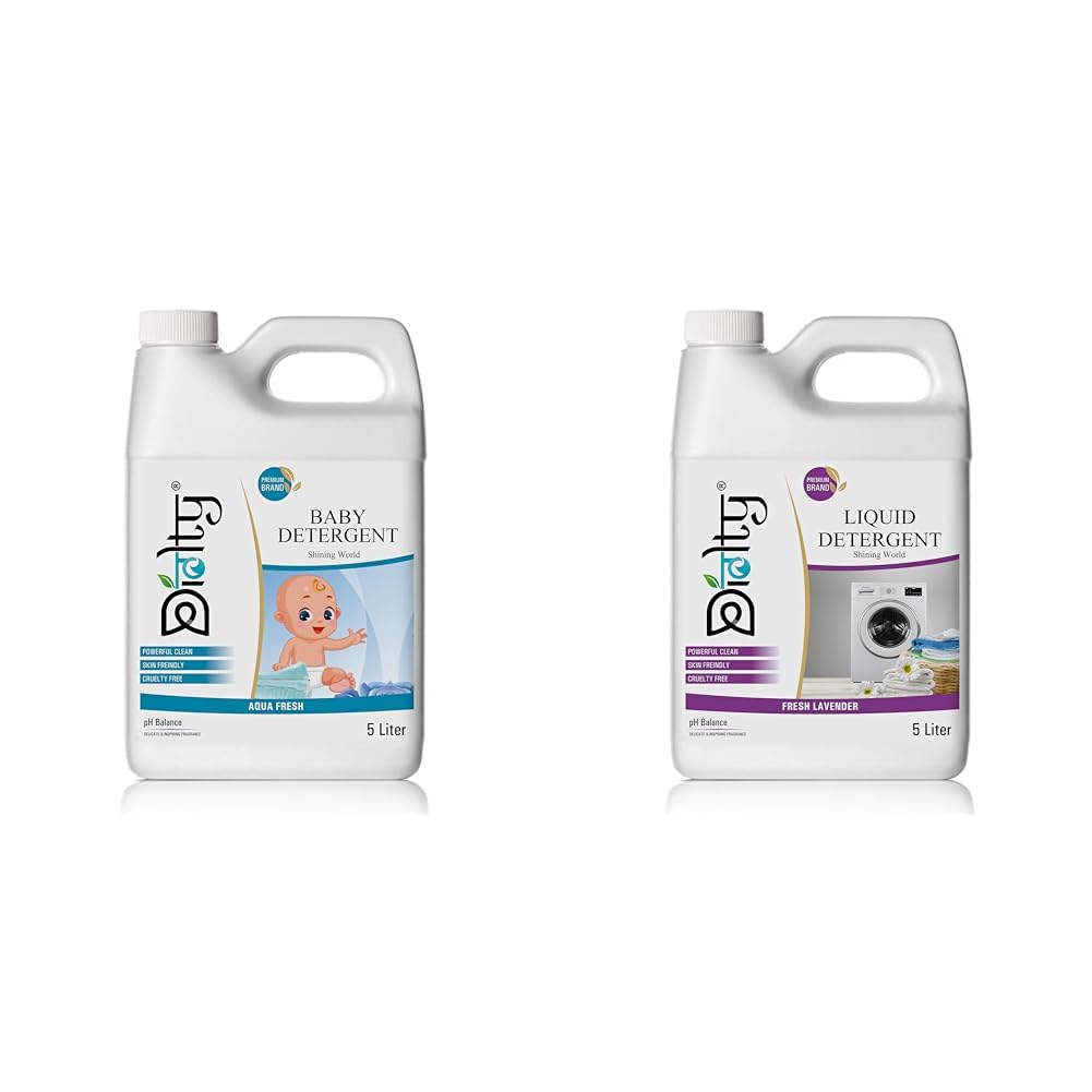Diolty Hypoallergenic Baby Detergent 5L | Removes Milk & Food Stains | Dermatologist Safe | Aqua F | Diolty 5L Liquid Laundry Detergent Lavender Scent | Concentrated Bio-Enzyme Stain Remover | HE Fro-picture-30