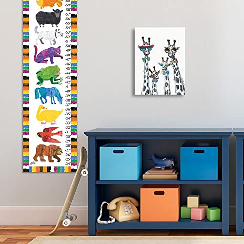 Yidepot Giraffe Wall Art Canvas Prints: Cool Animal Prints for Nursery Giraffe Picture Framed Funny Cute Bathroom Poster Colorful Wall Decor for Children Bedroom(30cmx40cm) - Image 4