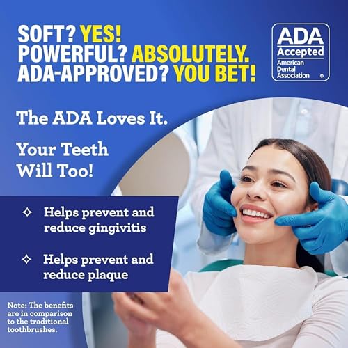 Image of GuruNanda Butter On Gums Toothbrush, ADA Accepted, with 8000+ Ultra Soft Softex Bristles for Sensitive & Receding Gums, Perfect for Whiter Teeth, 2 Ct (Pack of 2)