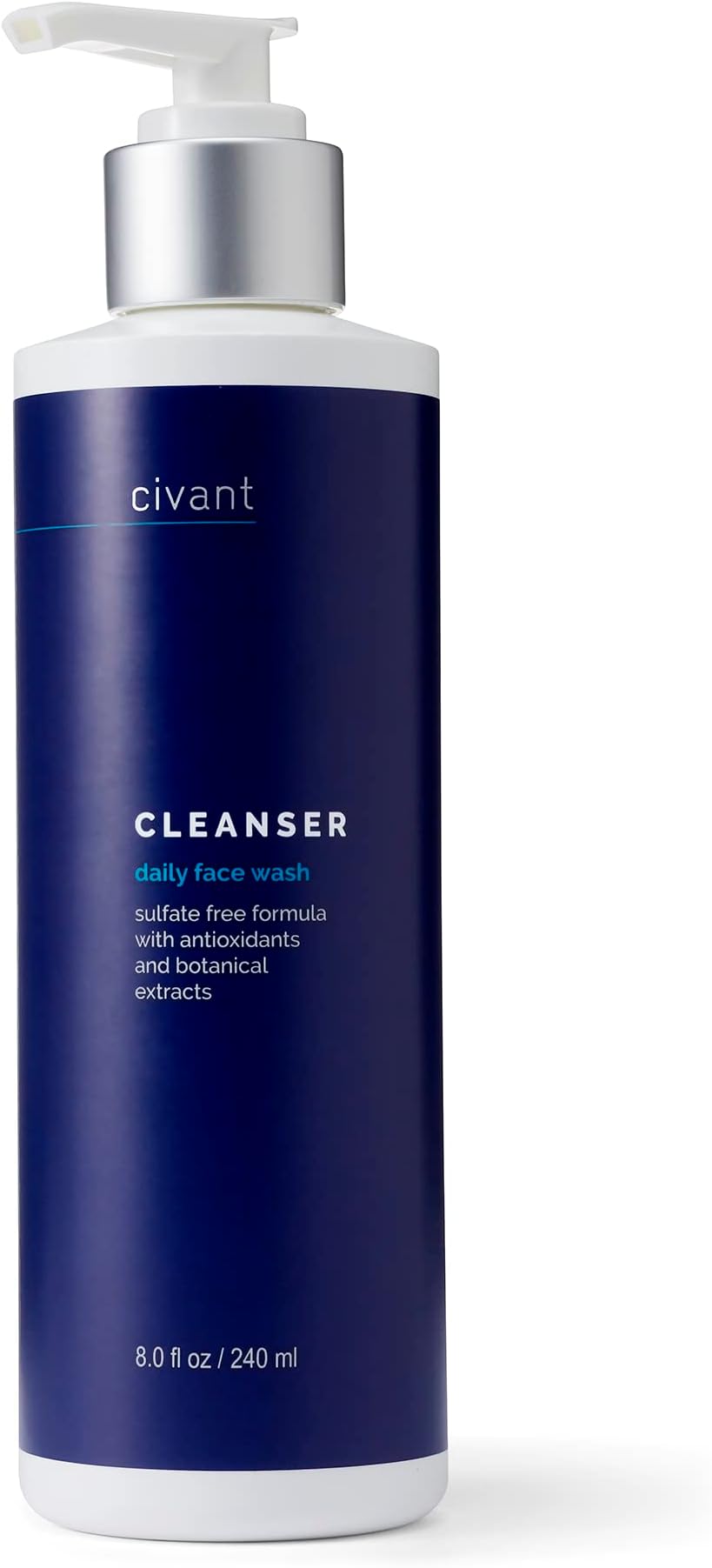 Antioxidant Cleanser - Effective and Gentle Brightening Face Wash for Daily Use - Natural, Sulfate-Free Formula with Almond Extract - Made for All Skin Types, 8.0 fl oz