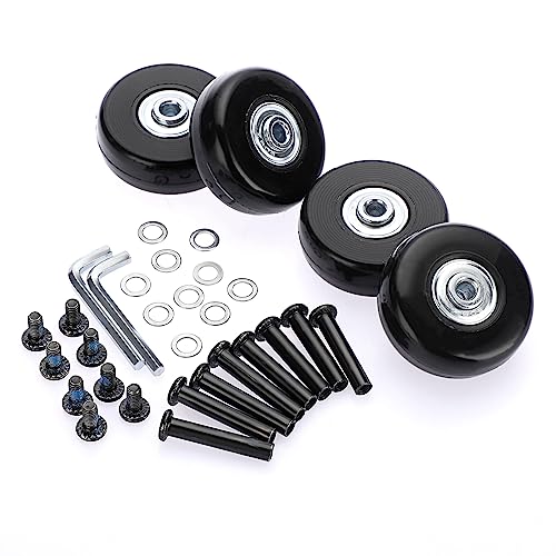 Quiet Luggage Wheel Replacement Set - 45mm x 18mm (Set of 4)