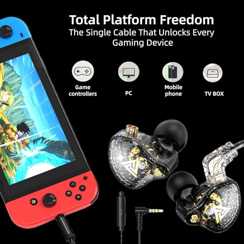 Image of HJX QKZ AK6 PRO Wired Earphone, 11mm Strong Magnetic Dynamic Headphone, Upgraded Detachable Cable,Sports Earbuds, in Ear Headset (Black)