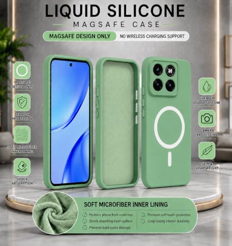 Image of Back Cover for Samsung Galaxy A57 5G Soft Matte Silicone Mag-Safe Design (Mag-Safe Not Support) Camera Protection | Slim Fit Bumper Cover