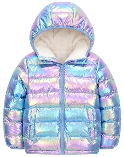 Image of Lovekider 4-12 Years Girls Hooded Puffer Jacket Warmth Padded Winter Coat