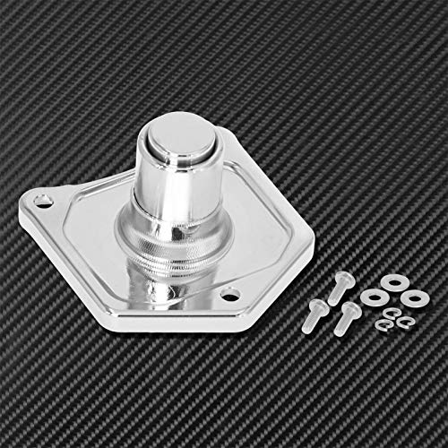 QASULER Cubierta de solenoide cromada for motocicleta, botón arranque, for Harley Dyna Street Bob Fat FXDF Touring Electra Glide 1991-2018 Arrancador de motocicleta