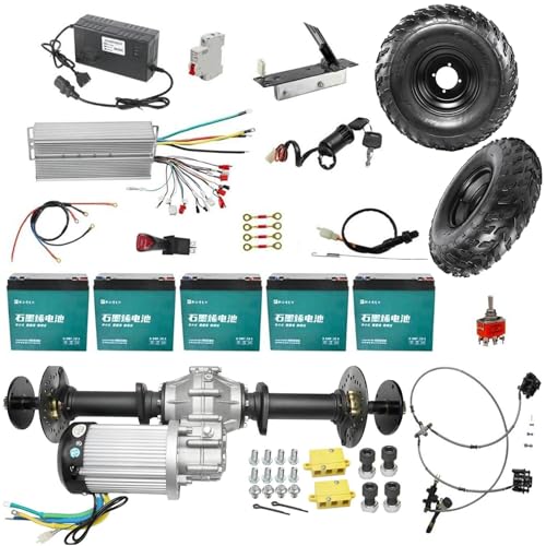 32 Inch Differential Go Kart Axle Kit 60V 2500W Brushless Motor